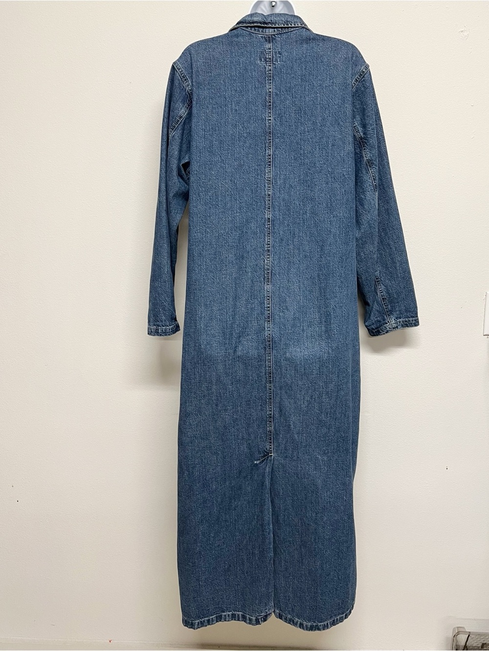 French Dressing Jeanswear Paris Womens Vintage Denim Longline Button Up Dress - Picture 4 of 7